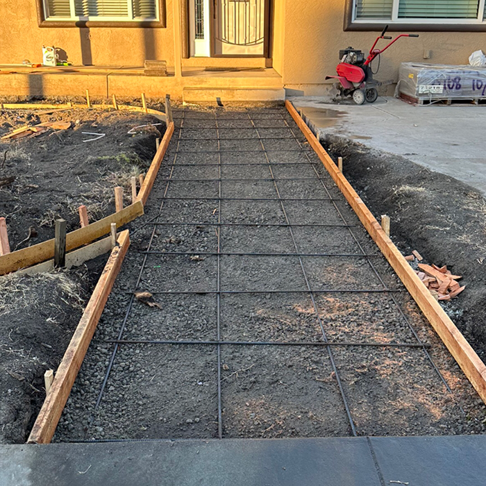 Concrete Walkway Before